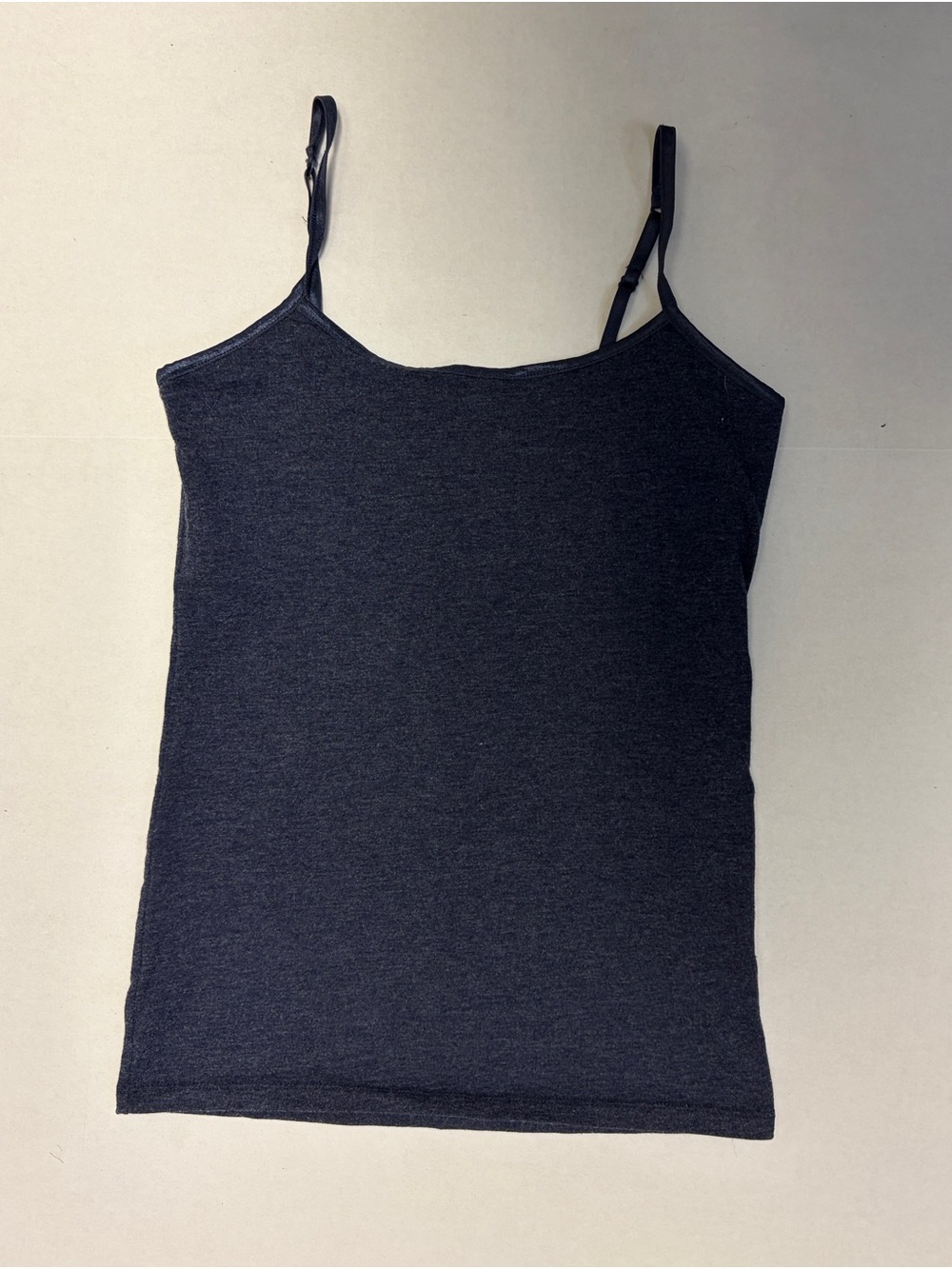 SO Perfect Cami Fitted Tank Top Navy Blue Adjustable Straps Women’s Medium